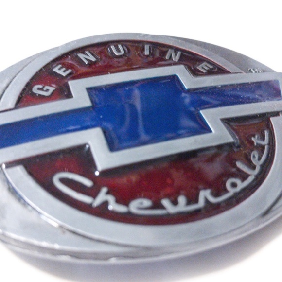 Classic Retro Chevy Logo Belt Buckle 